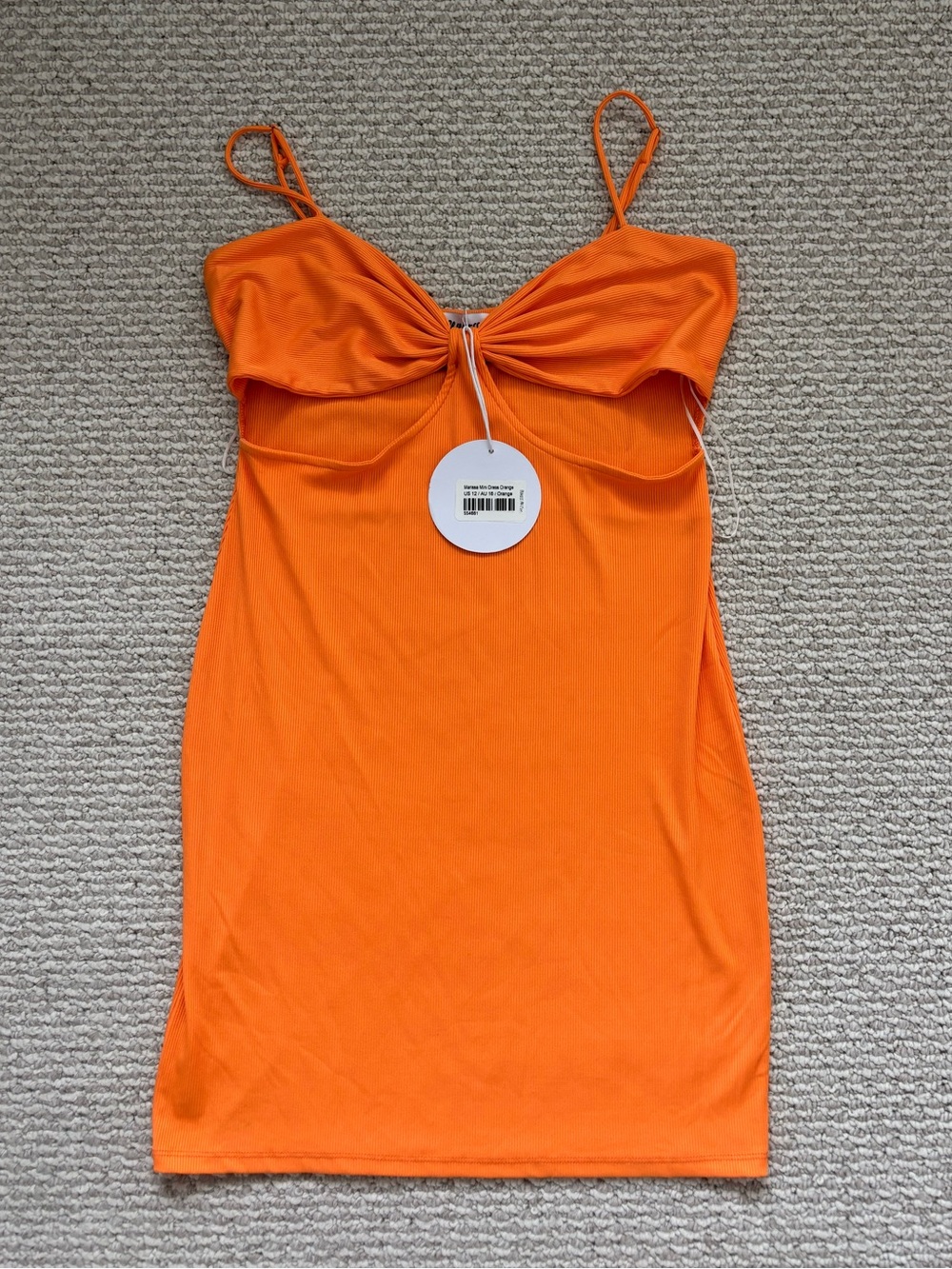 Princess Polly Womens Size 12 Marissa Mini Dress Orange NWT